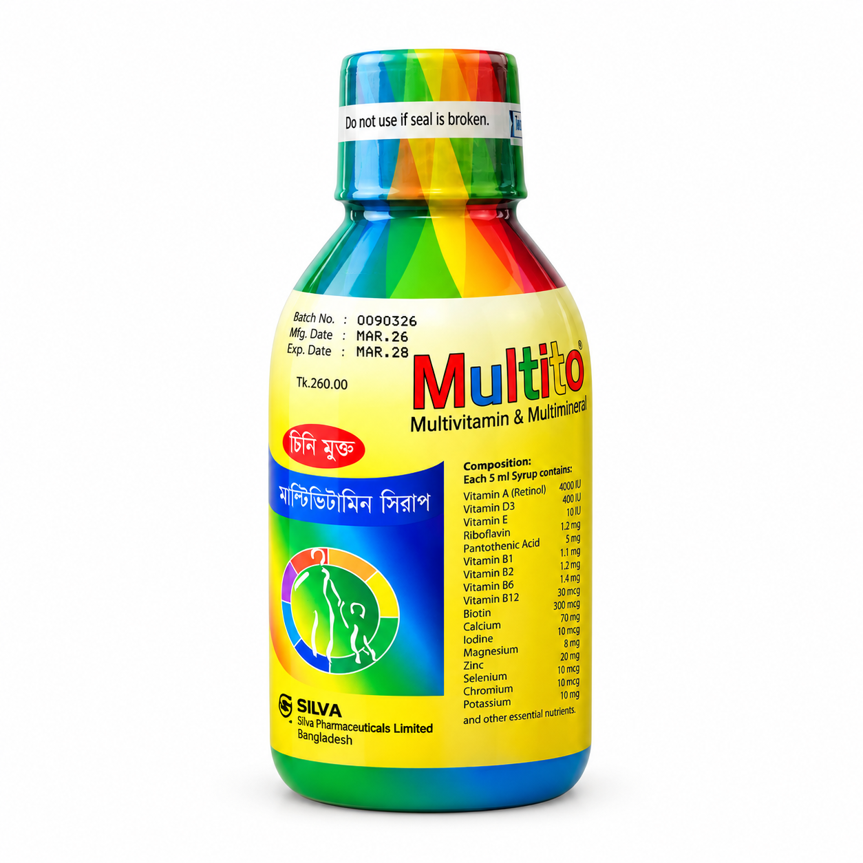Multitonic 300 ml syrap